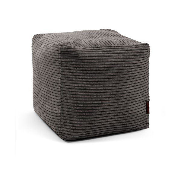 Tmavosivý menčestrový sedací vak Up! MooG – SLOWDOWN