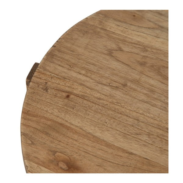 Okrúhly odkladací stolík z masívu mindi ø 40 cm Dala – Ixia-image-2