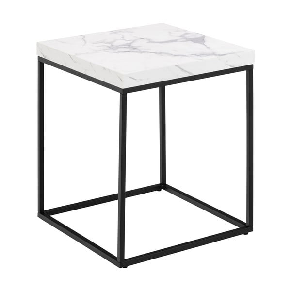 Odkladací stolík s doskou v dekore mramoru 40x40 cm Barossa – Actona-image-2