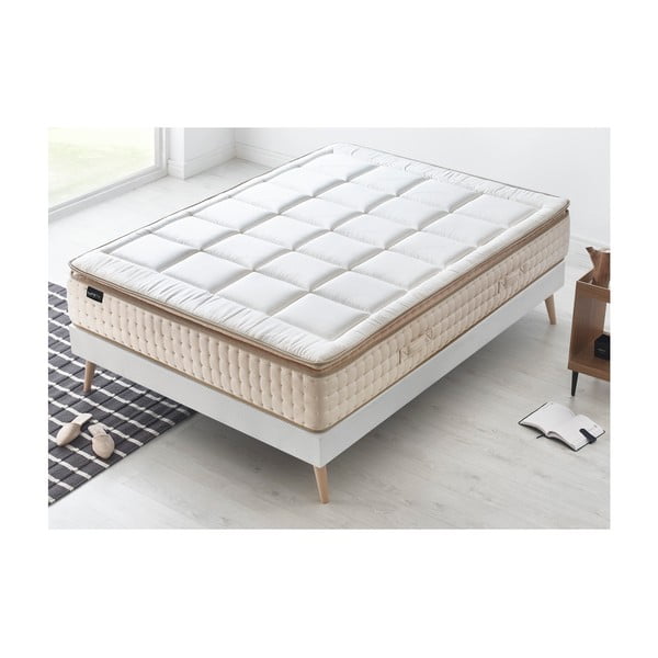 Dvojlôžková posteľ s matracom Bobochic Paris Cashmere, 160 × 200 cm