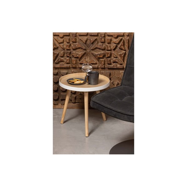 Odkladací stolík s bielym detailom WOOOD Sasha-image-2