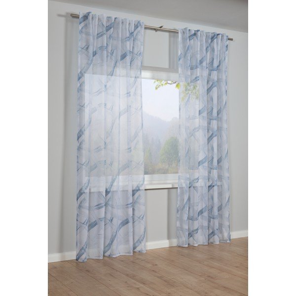 Modrá záclona 245x140 cm Dolly-Voile - Gardinia-image-1