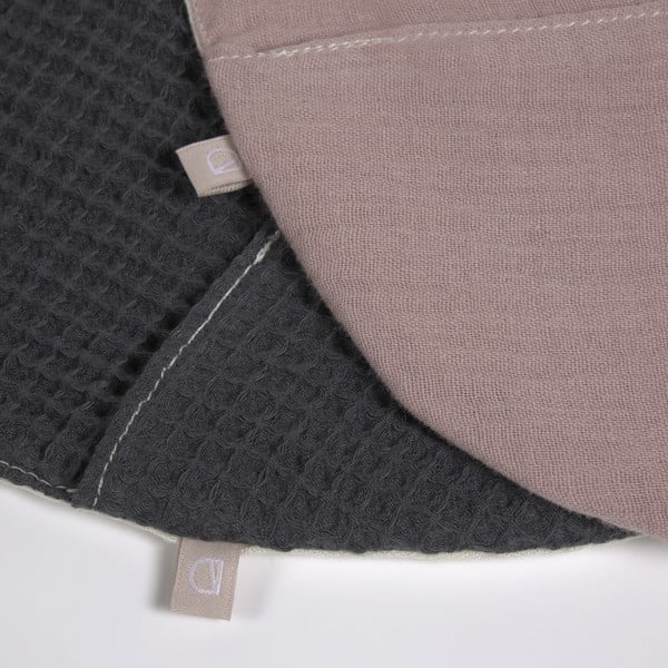 Súprava 2 podbradníkov s kapsou z organickej bavlny Kave Home Marinet-image-1