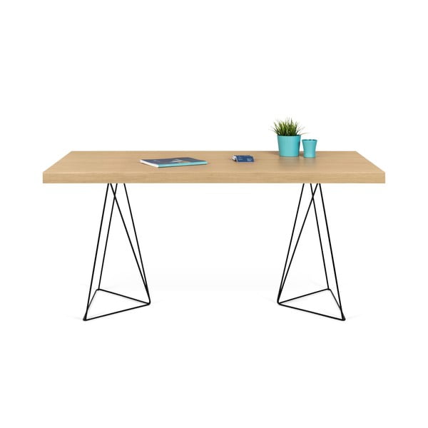 Stôl s čiernymi nohami TemaHome Multi, 160 × 90 cm-image-2