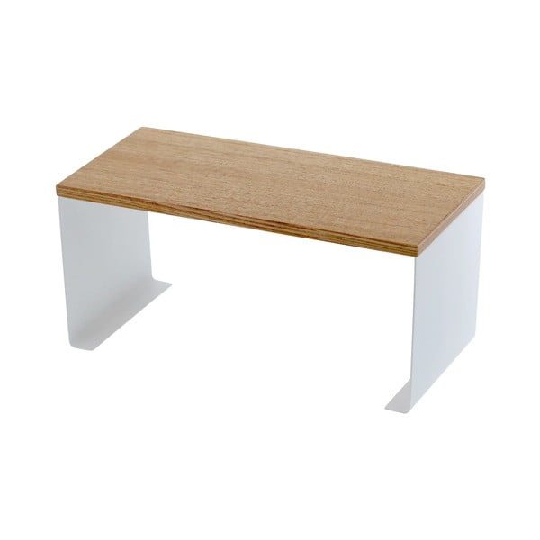 Biela/v prírodnej farbe kovová prídavná polička 30,5x14 cm Tosca – YAMAZAKI