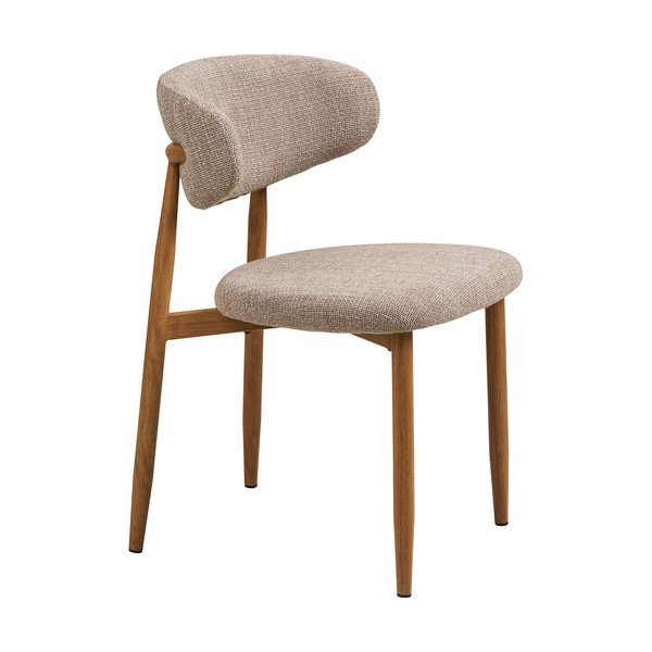Béžová/v prírodnej farbe čalúnená jedálenská stolička Levanto – House Nordic-image-2