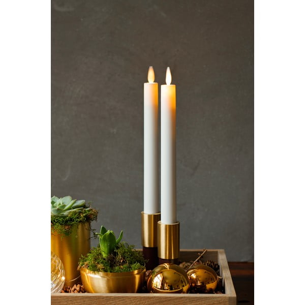 LED sviečky v súprave 2 ks na baterky (výška  25 cm) Sara Crown – Sirius-image-1