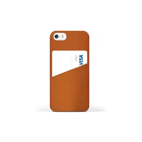 Peňaženkový obal Mujjo na telefón iPhone 5 Tan