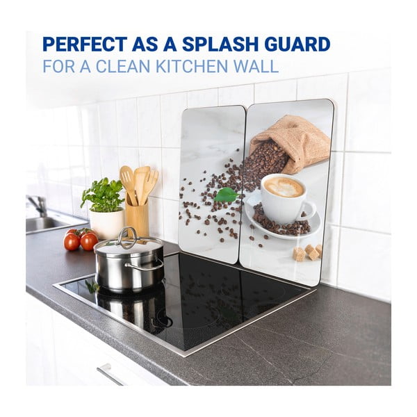 Kryty na sporák z tvrdeného skla v súprave 2 ks 52x30 cm Café Aromatica – Maximex-image-4