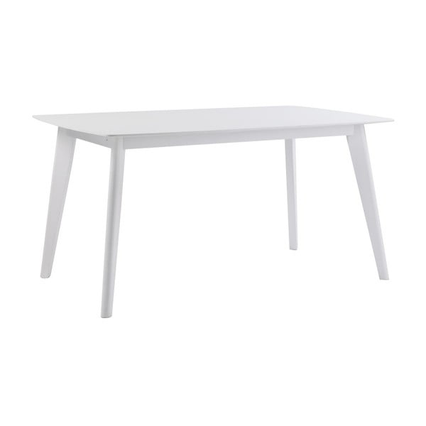Biely dubový jedálenský stôl Folke Sylph, dĺžka 150 cm