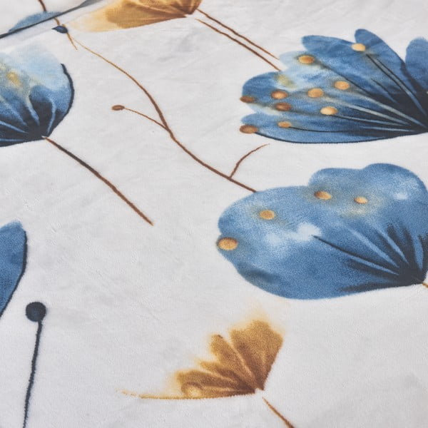 Tmavomodré mikroplyšové obliečky na jednolôžko 140x200 cm Marbella – My House-image-3