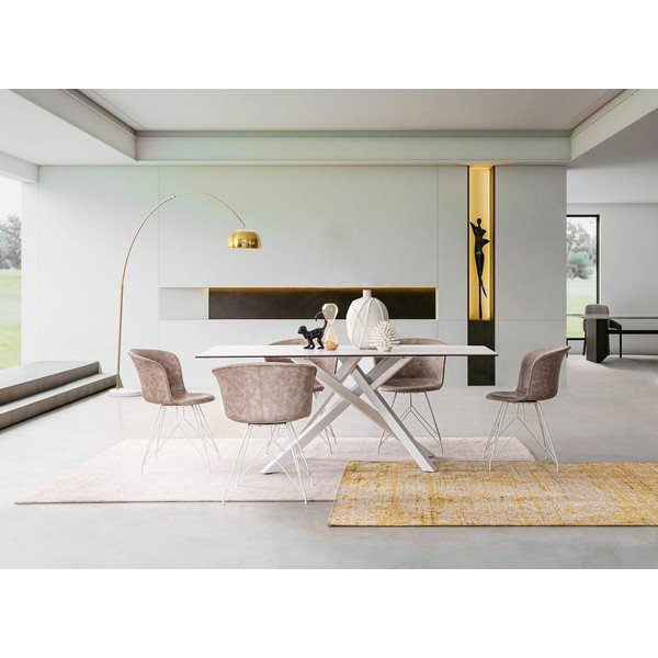 Ručne tkaný koberec zo ženilky v horčicovej farbe 155x230 cm Yuno – Bizzotto-image-2