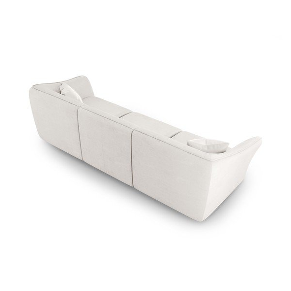 Biela pohovka z textílie buklé 292 cm Tokyo – Cosmopolitan Design-image-2