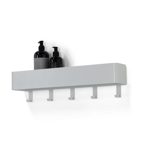 Biela nástenná oceľová kúpeľňová polička Multi – Spinder Design-image-2