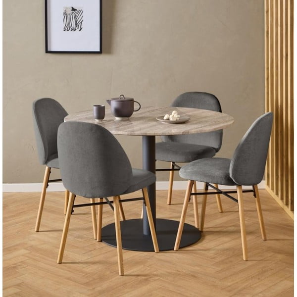 Sivá jedálenská stolička Sophia – Actona-image-1