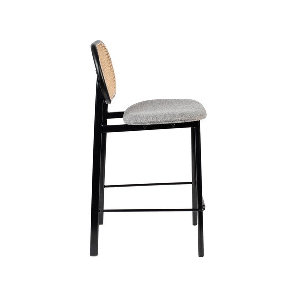 Čierna/svetlosivá barová stolička 94 cm Spike - Zuiver-image-4