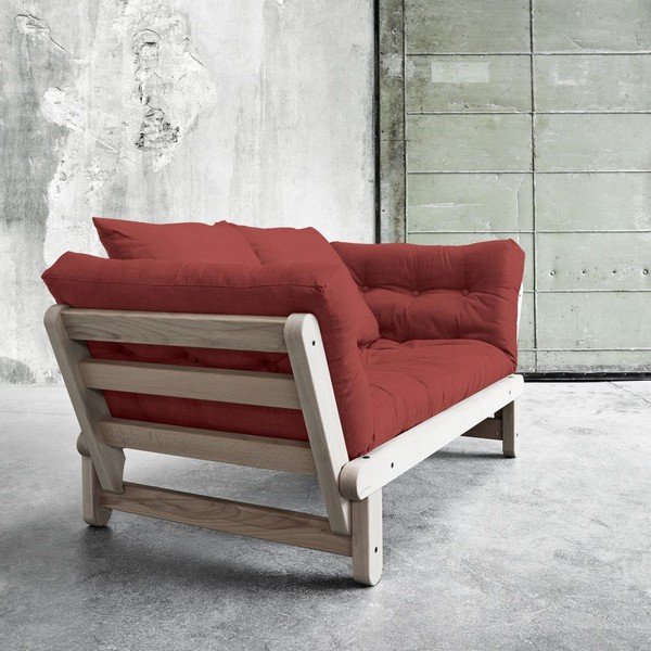 Rozkladacia pohovka Beat Beech/Passion Red-image-1