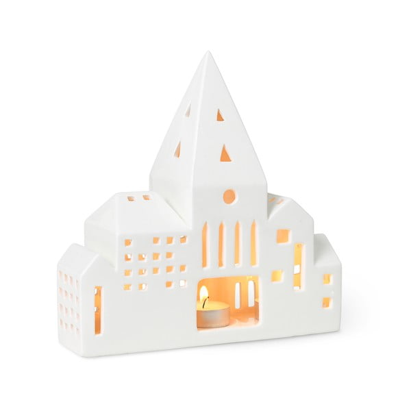 Biely keramický svietnik Kähler Design Urbania Lighthouse City-image-2