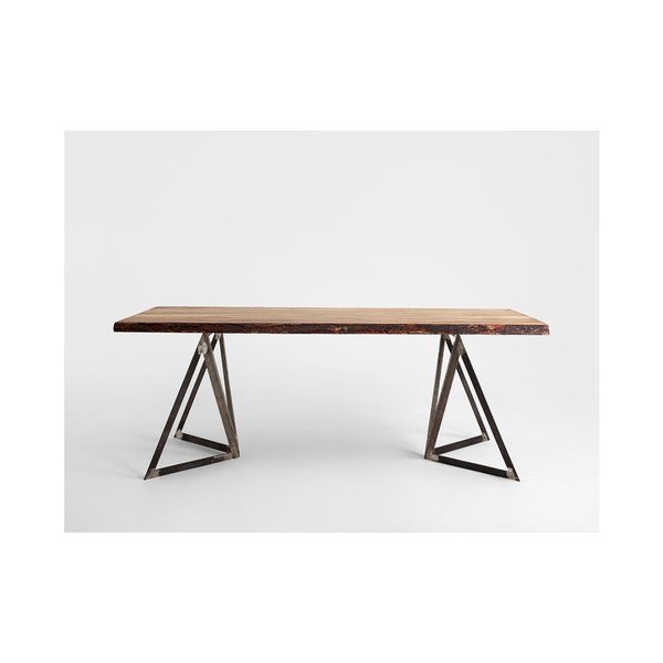 Jedálenský stôl s doskou z borovicového dreva Custom Form Sherwood, 200 × 100 cm-image-1