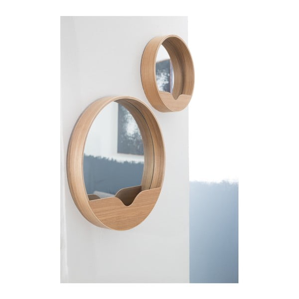 Nástenné zrkadlo s odkladacím priestorom Zuiver Round Wall, ⌀ 40 cm-image-4