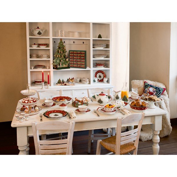 Bielo-červená porcelánová vianočná misa Toy's Delight Villeroy&Boch, ø 14,8 cm-image-3