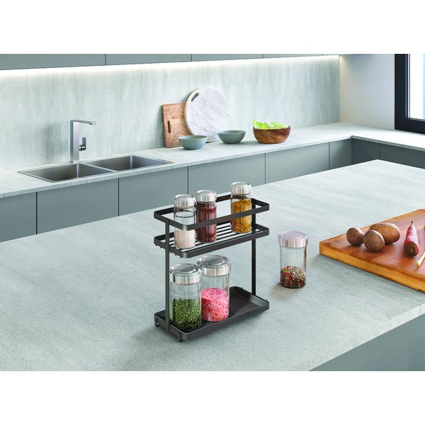 Organizér na koreničky z nerezovej ocele Tokyo Lava - Metaltex-image-1