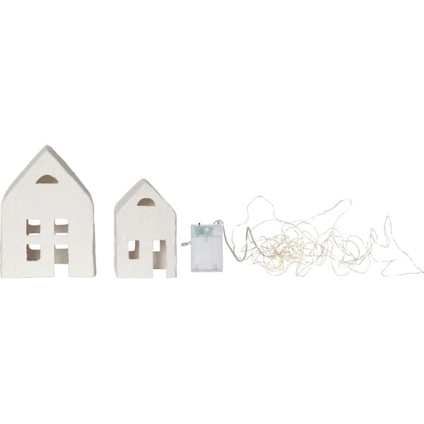 Biela vianočná svetelná dekorácia 2 ks Plain – Star Trading-image-4