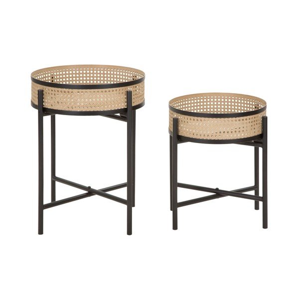 Okrúhle odkladacie stolíky v súprave 2 ks ø 40 cm Fuji – Mauro Ferretti-image-2