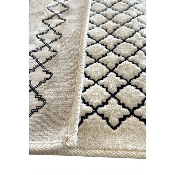 Krémovobiele kúpeľňové predložky v súprave 2 ks 60x100 cm Luxury – Foutastic-image-2