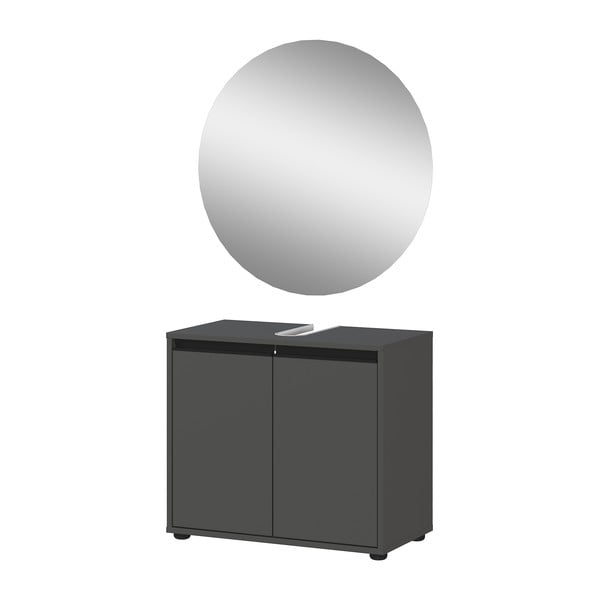 Antracitová kúpeľňová zostava Lemont – Germania