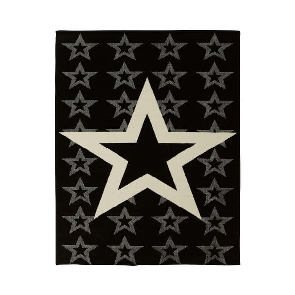 Detský čierny koberec Hanse Home Star, 140 × 200 cm