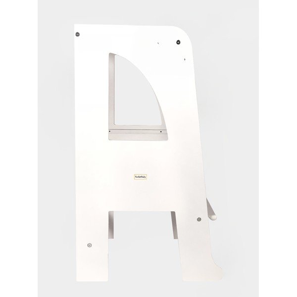 Biela učiaca veža Montessori - Rocket Baby-image-1