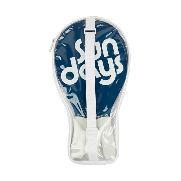 Set 2 rakiet a loptičiek na plážový tenis Sunnylife Indigo-image-1