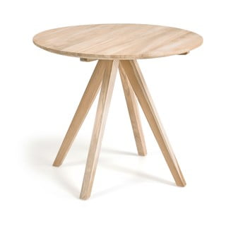 Jedálenský stôl z tíkového dreva Kave Home Maial, ø 90 cm