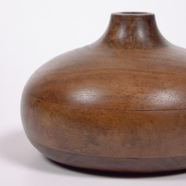 Prírodná váza z agátového dreva Kave Home Tyara, výška 10 cm-image-1