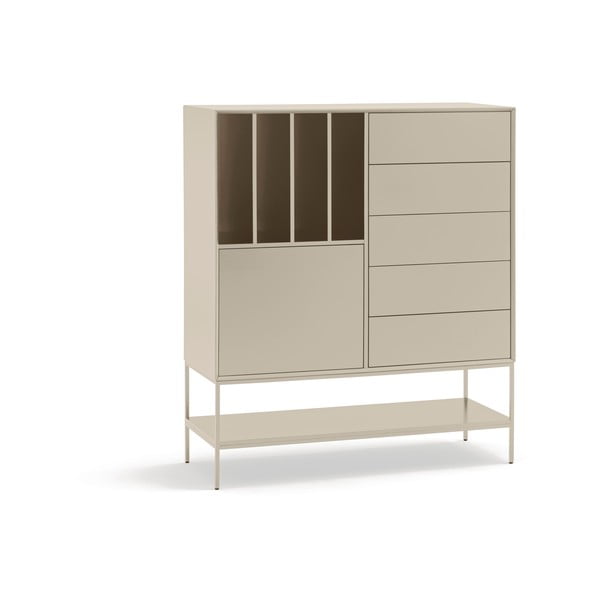 Krémová skrinka 120x140x45 cm Platt – Teulat-image-2