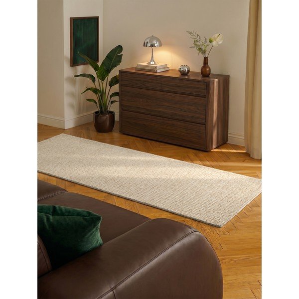 Vlnený behúň v prírodnej farbe 80x250 cm Eloise – Hanse Home-image-2