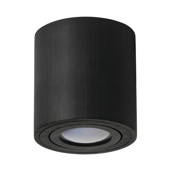 Čierne stropné svietidlo Kobi Minimalism, výška 8,4 cm