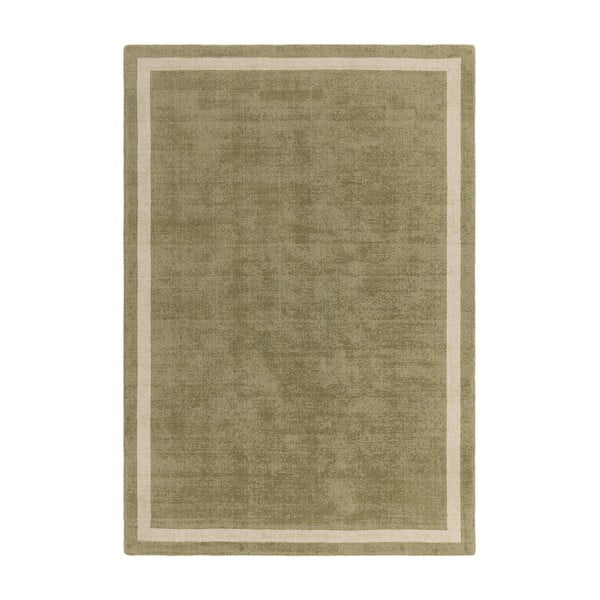 Khaki ručne tkaný vlnený koberec 68x240 cm Albi – Asiatic Carpets
