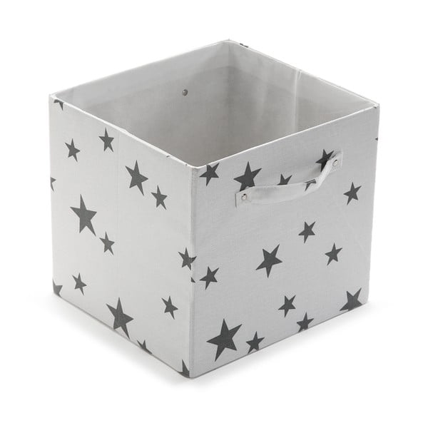 Štvorcový odkladací box Stars White