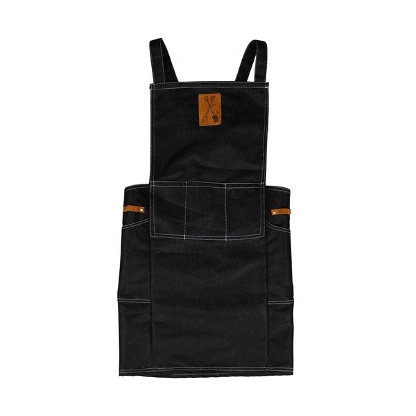Čierna záhradnícka zástera Esschert Design Denim Japan-image-2