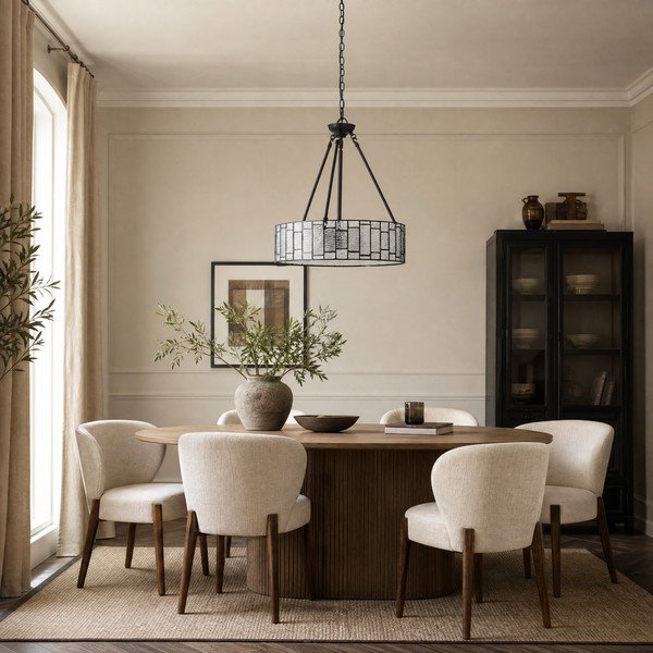 Kovové závesné svietidlo so skleneným tienidlom ø 46 cm Waldorf – Premier Housewares-image-2
