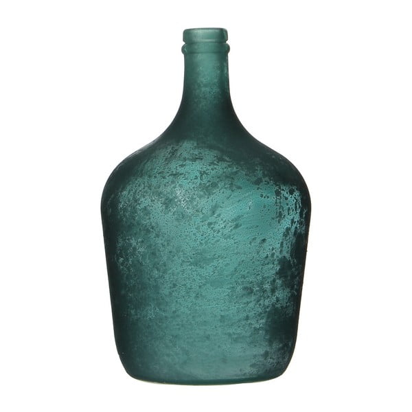 Modrá sklenená váza Mica Diego, 30 x 18 cm
