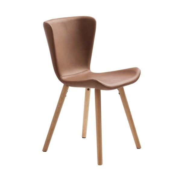 Hnedé kovové jedálenské stoličky v súprave 2 ks Teslin – Unique Furniture