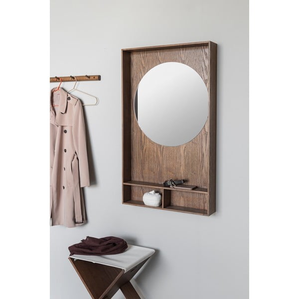 Hnedý vešiakový panel z dubového dreva 60x100x11,5 cm Show Me – Mette Ditmer Denmark-image-1