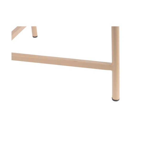 Béžový kovový okrúhly konferenčný stolík ø 50 cm Meseta  – Leitmotiv-image-3