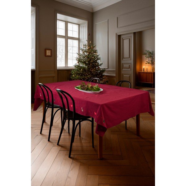 Obrus s vianočným motívom s prímesou bavlny 150x270 cm Christmas Fable – JUNA-image-1