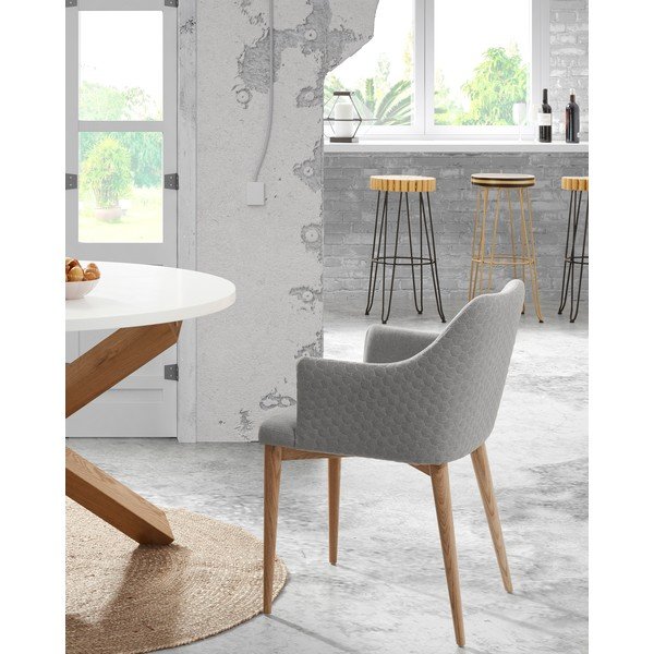 Svetlosivá jedálenská stolička Kave Home Danai-image-4