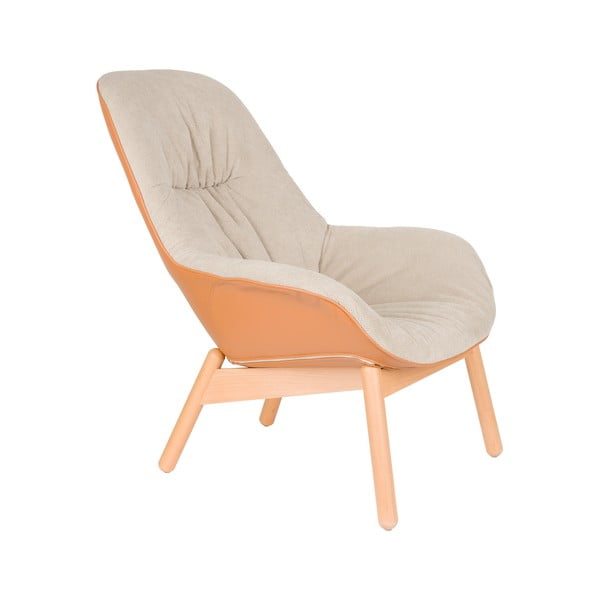 Béžové kreslo Duke – White Label