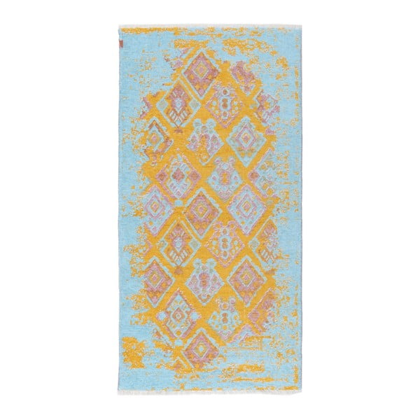 Žlto-modrý obojstranný koberec Homemania Halimod Darina, 150 × 75 cm